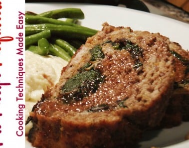 Stuffed Meatloaf (with Spinach & Mushrooms) – NoRecipeRequired.com