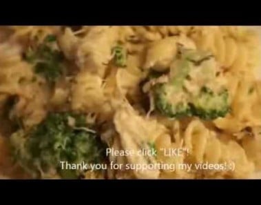 Chicken & Broccoli Rotini Alfredo Pasta Recipe – SIMPLE & CHEAP !!