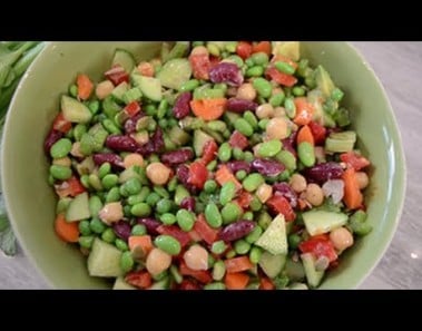 Easy Healthy Vegan Bean Salad