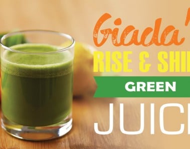 Giada’s Rise and Shine Green Juice recipe made using a Vitamix or Blendtec commercial blender