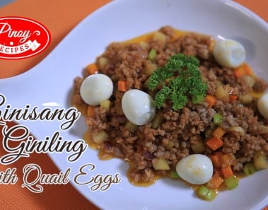 Ginisang Giniling na Baboy – Filipino Pork Recipes