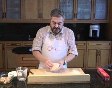 Homemade Pasta: Making and kneading dough