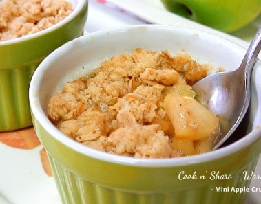Mini Apple Crumble