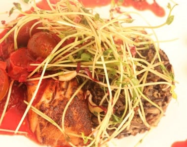 Pan roasted COD with wild rice- Seafood recipe