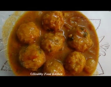 Paruppu Urundai Kulambu – Puli Kulambu Recipe – Side dish for Idli,Dosa,Rice By Healthy Food Kitchen