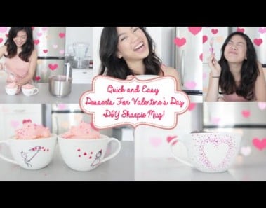 Quick and Easy Desserts for Valentines Day ❤ DIY Sharpie Mug