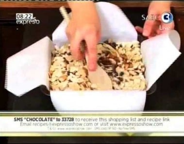 Recipe – Chocolate bars or Nut crunch chocolate fudge (5 Ingredients fix) (14 May 2014)