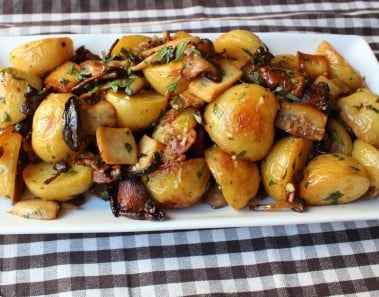 Roasted Wild Mushroom & Potato Salad – Fall Mushroom & Potato Side Dish Recipe