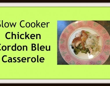 Slow Cooker CHICKEN CORDON BLEU Casserole