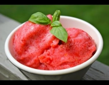 Strawberry Banana Sorbet Recipe
