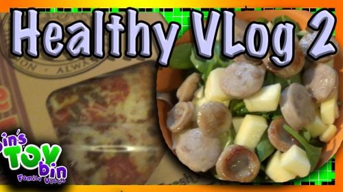 Healthy Living Vlog #2!! Apple Sausage Salads and Left Overs Week! By Bins Toy Bin