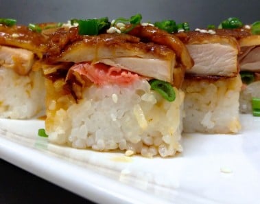 How to make Chicken Teriyaki Sushi 鶏寿司