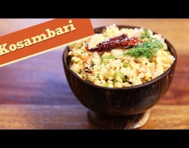 Kosambari | Quick & Healthy Vegetarian Salad Recipe | Divine Taste With Anushruti