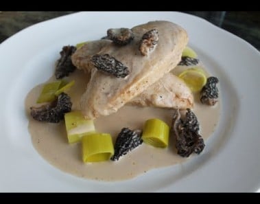 Poached Chicken with Morels and Leeks in Cream Sauce – A Raymond Blanc Recipe Recreated at Home