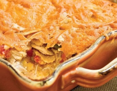Quick-Fixes with Rotisserie Chicken – Light King Ranch Chicken Casserole Recipe