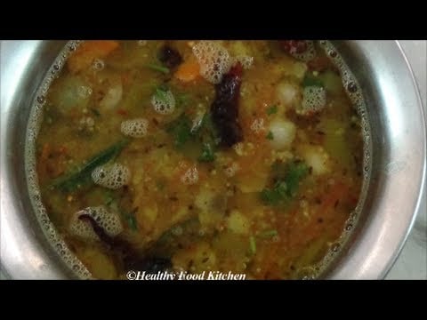 Sambar Recipe-Side Dish for Idli,Dosa,Pongal By Healthy Food Kitchen