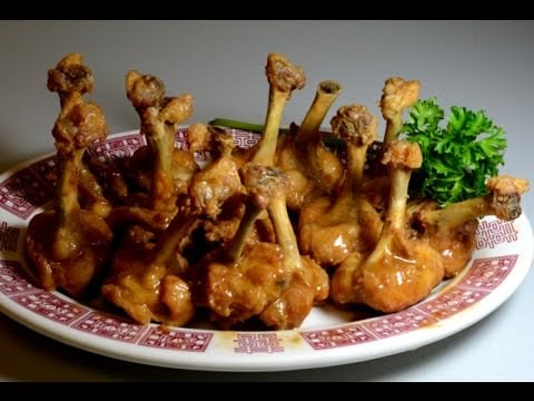 Spicy : Sweet and Sour Chicken Wings ( Lollipop Wings)