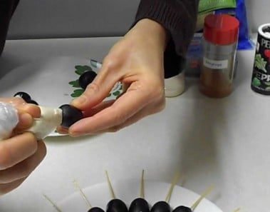 Stuffed olives appetizer