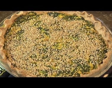 Whole Wheat, Vegetarian Spinach Pie : Whole Wheat, Vegetarian Spinach Pie