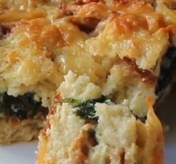 Bacon Cheddar & Spinach Strata – Bacon Cheddar & Spinach Breakfast Casserole