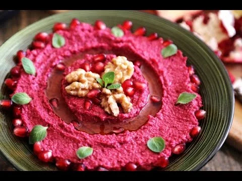 Beetroot Hummus Recipe – Homemade Appetizers – Heghineh