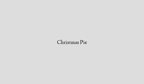 Christmas Pie