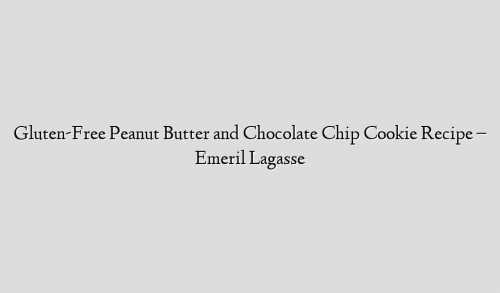 Gluten-Free Peanut Butter and Chocolate Chip Cookie Recipe – Emeril Lagasse