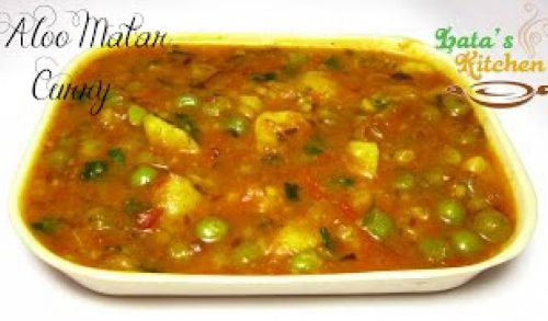Aloo Matar Curry — Indian Vegetarian Recipe Video in Hindi with English Subtitles