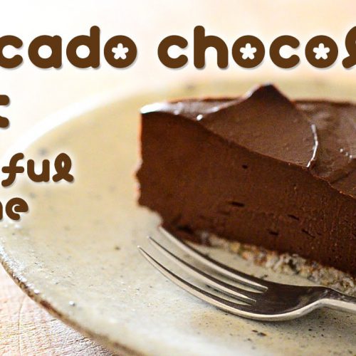 Avocado chocolate tart (raw vegan) ☆ アボカドチョコレートタルト