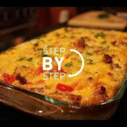 Breakfast Casserole, Sausage Cornbread Casserole Recipe, Easy Breakfast Casserole