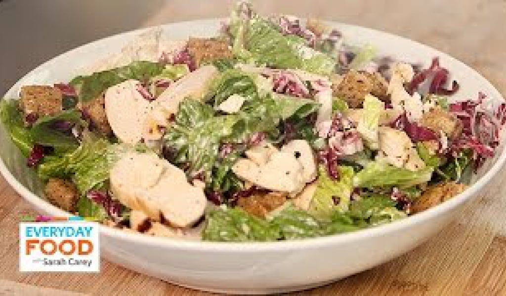 Buttermilk Chicken Caesar Salad Recipe – Everyday Food with Sarah Carey