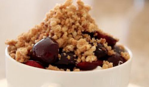 Cherry Crumble- How to and Recipe “Parfait”