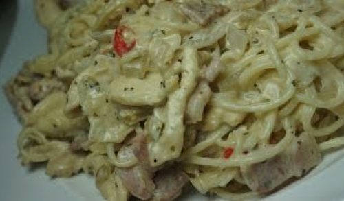 Chicken & Bacon Cream Pasta Recipe Spaghetti