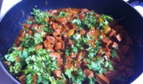 Chicken sausage masala