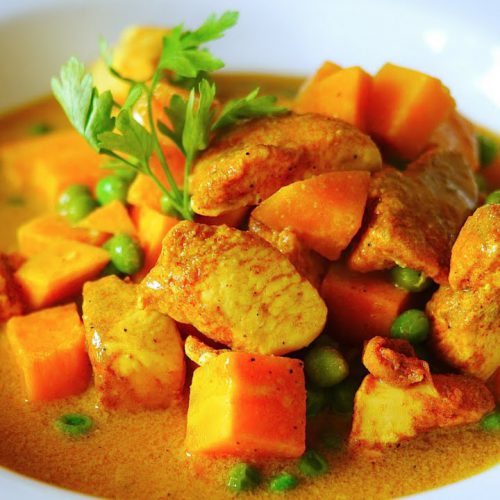 Chicken, Sweet Potato & Coconut Recipe – Карри из курицы со сладким картофелем