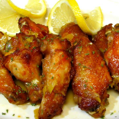 Chinese Lemon Chicken Wings – Crispy BAKED Chicken Wing Recipe