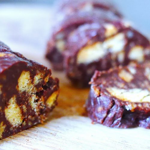 Chocolate Salami Recipe (No Bake Dessert) | Шоколадная колбаса