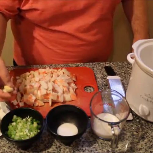 Crab Rangoon Dip with Oven Baked Wonton Chips- Super Bowl Party Appetizers Pt. 1