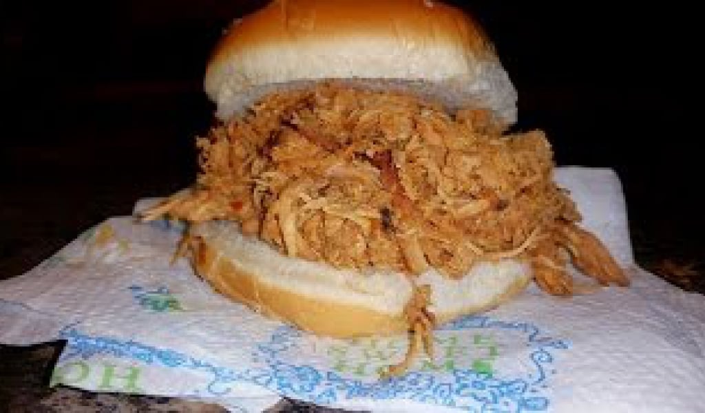 Crock-Pot BBQ Pulled Chicken Sandwich: George’s BBQ Sauce
