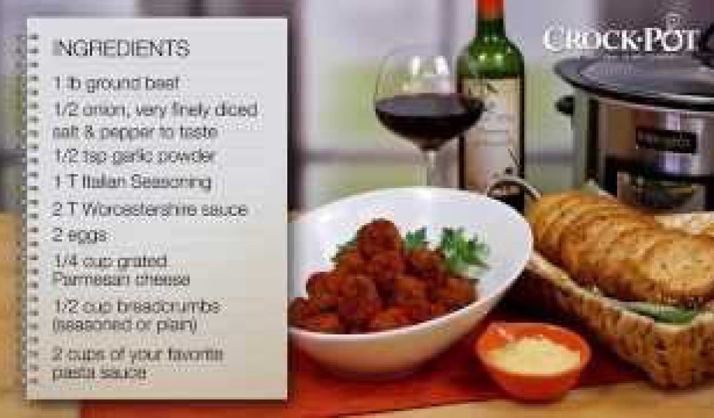 Crock-Pot® Slow Cooker Meatball Recipe