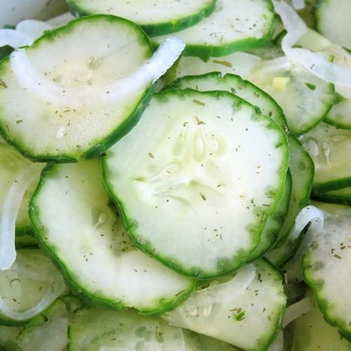Cucumber Salad Recipe – Great Potluck Side Dish!