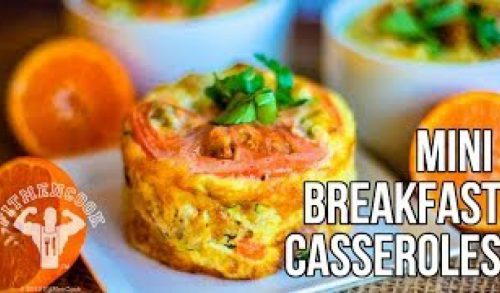 FitMenCook Mini Breakfast Casseroles / Mini Cacerolas para el Desayuno