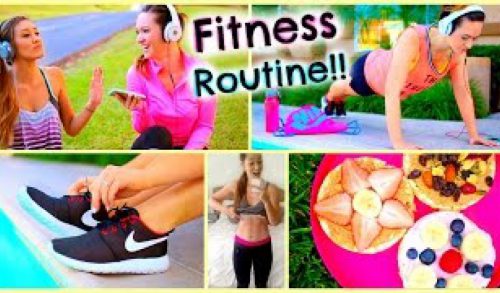 Fitness Routine 2015 ♡ Essentials, DIY Healthy Snacks, Workouts + More!