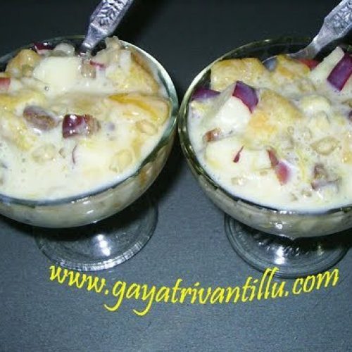 Fruit Dessert – Indian Andhra Telugu Sweets