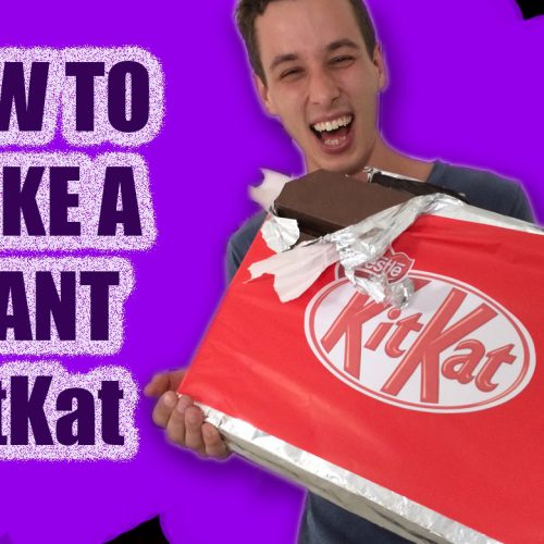 GIANT Kit Kat Recipe How To Cook That Ann Reardon make kitkat candy bar