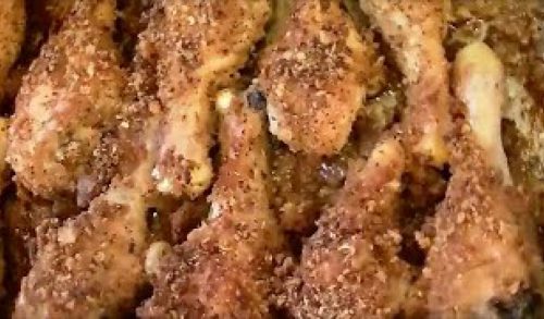 Healthy Oven Fried Chicken with an Unexpected Breading that is “NO CARBS”  Perfect for Diabetics