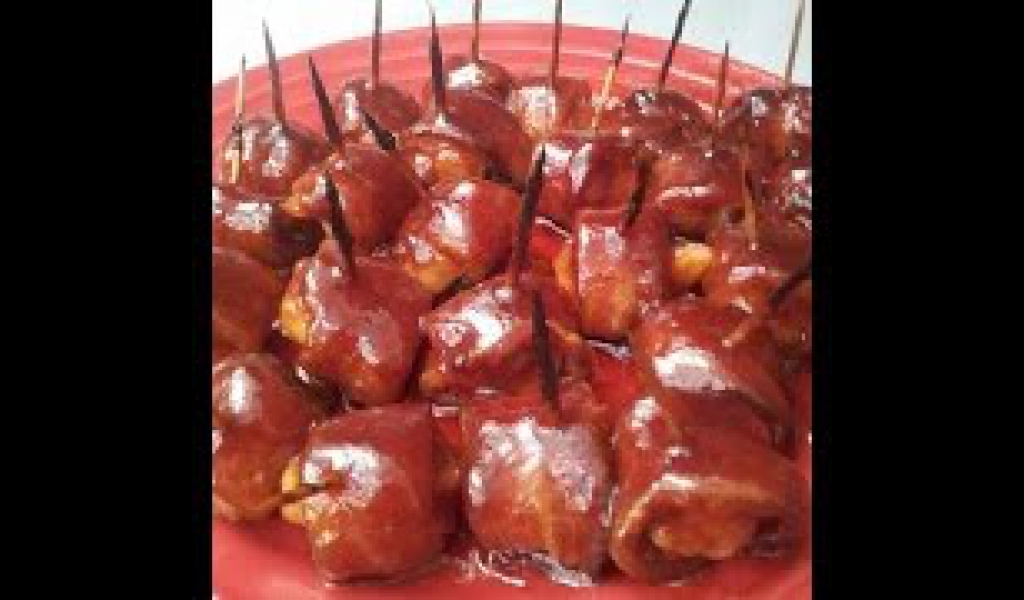 holiday appetizers Bacon wraps part 1