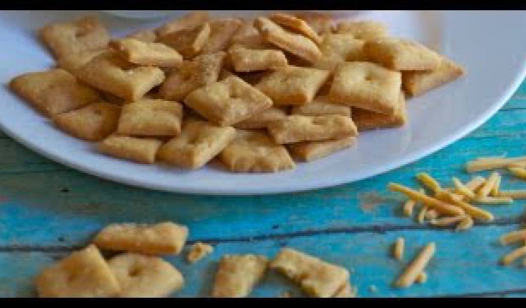 Homemade Cheese Crackers Recipe  ~ Only 4 Ingredients!