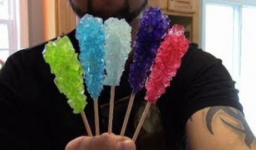 HOMEMADE MAPLE ROCK CANDY. ( SUGAR STICKS)