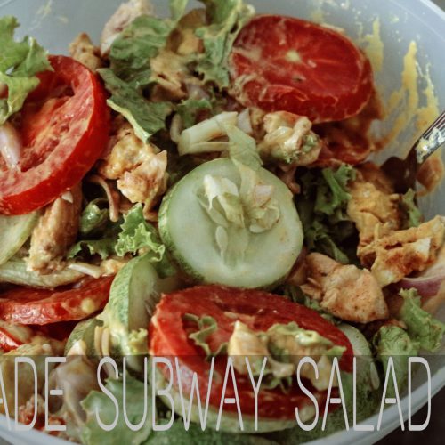 Homemade SUBWAY Salad | Fat Funeral Meals